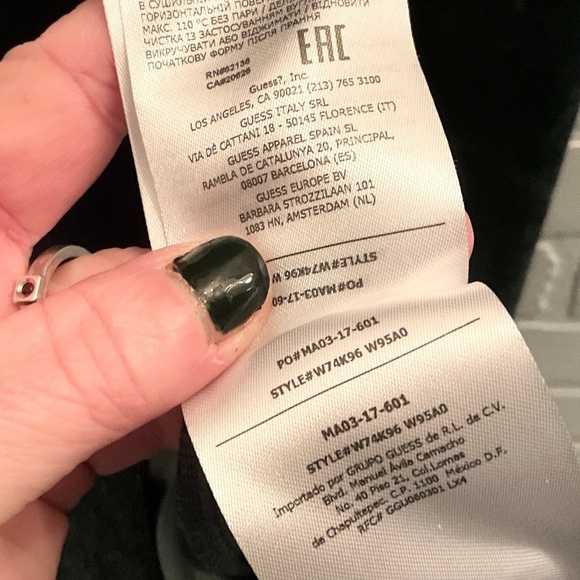 Guess Olga Mini Dress Green Velour Velvet Turtle neck Long sleeve Stretch XS - Picture 12 of 16